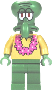 Squidward - Pink Lei