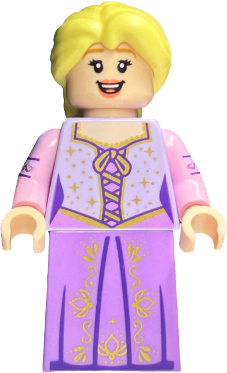 Rapunzel - Minifigure, Bright Pink Flower