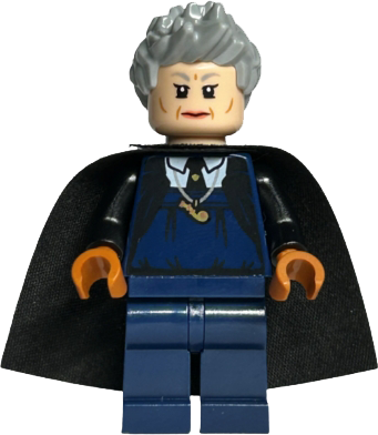 Madam Rolanda Hooch - Dark Blue Outfit, Light Nougat Head, Black Starched Cape