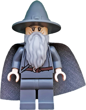 Gandalf the Grey - Wizard / Witch Hat, Short Cheek Lines