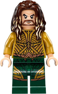 Aquaman - Dark Brown Long Hair