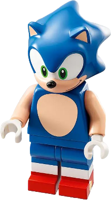 Sonic the Hedgehog - Light Nougat Face and Arms, Grin to Left