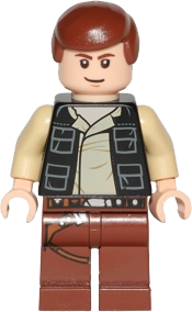 Han Solo, Reddish Brown Legs with Holster Pattern, Vest with Pockets